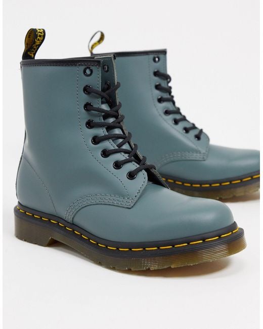 Dr. Martens Dr. martens 1460 smooth leather stahle stiefel in Grau | Lyst DE