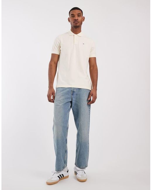 Polo Basic di Tommy Hilfiger in White da Uomo