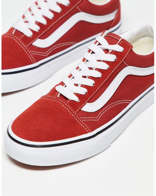 Zapatillas de Vans de color Rojo | Lyst