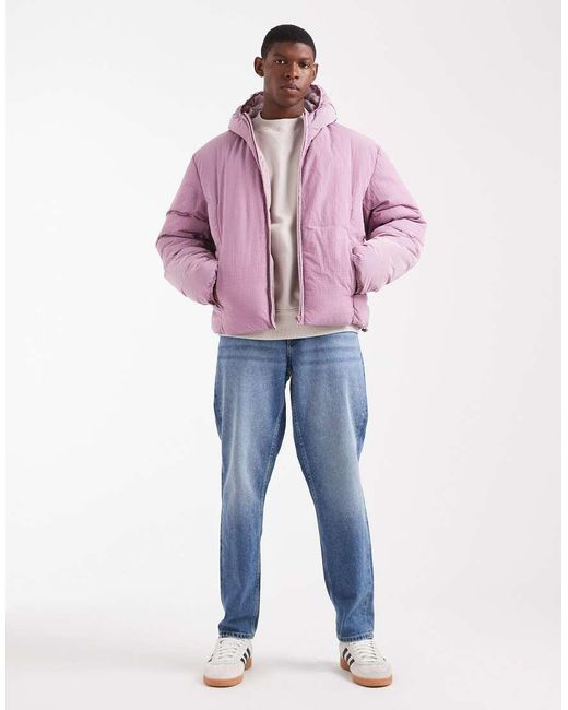 ASOS Pink Puffer Jacket for men