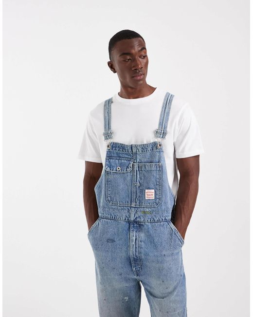 Salopette ample clair Levi's pour homme en coloris Blue
