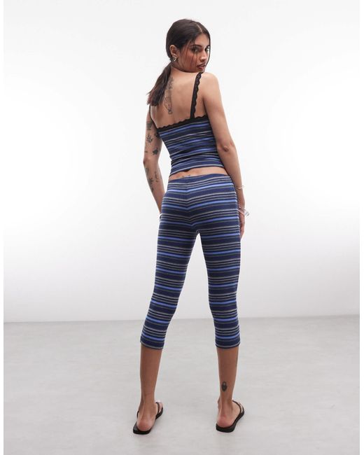 Collusion Blue – figurbetonte caprihose