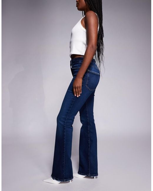 GOOD AMERICAN Blue Soft Tech Good Classic Bootcut Jeans