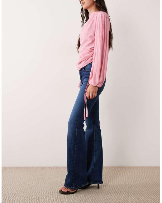GOOD AMERICAN Blue Soft Tech Good Classic Bootcut Jeans