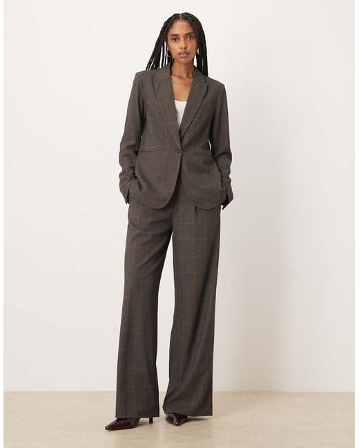 Vila Brown Tailored Blazer Co-ord
