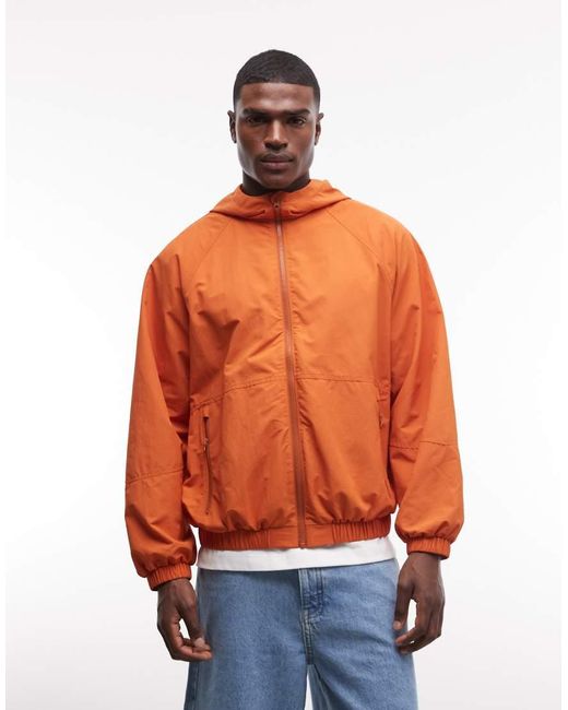 Giacca Antipioggia Ripiegabile Stormmax di ASOS in Orange da Uomo