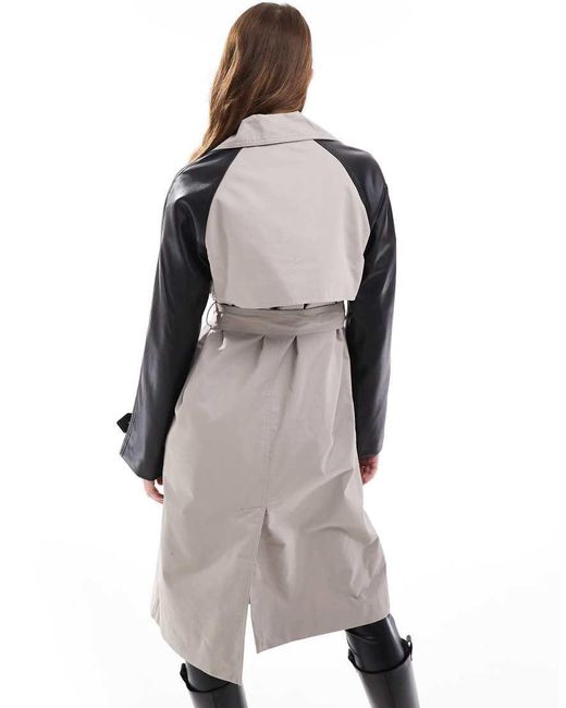 New Look Natural Pu Sleeve Mac