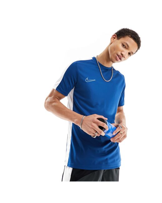 Academy dri-fit - t-shirt a pannelli di Nike Football in Blue da Uomo