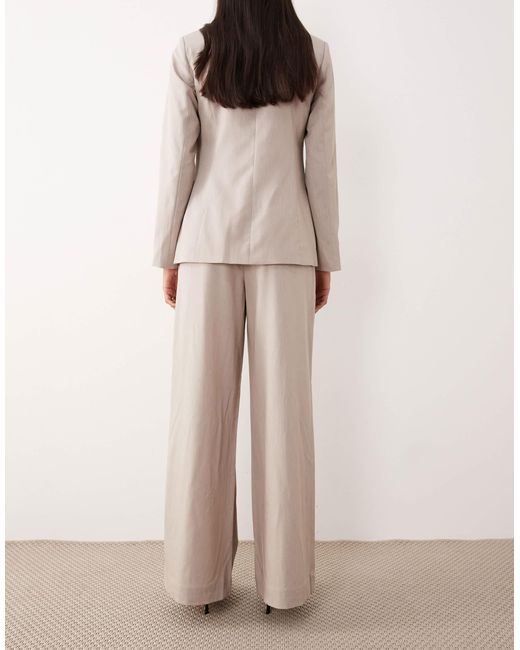 Pantalon ample d'ensemble Y.A.S en coloris Natural