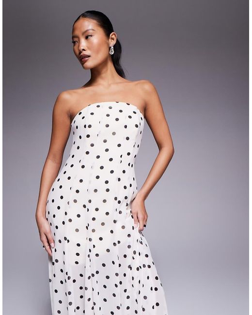 Forever New Purple Strapless Maxi Dress