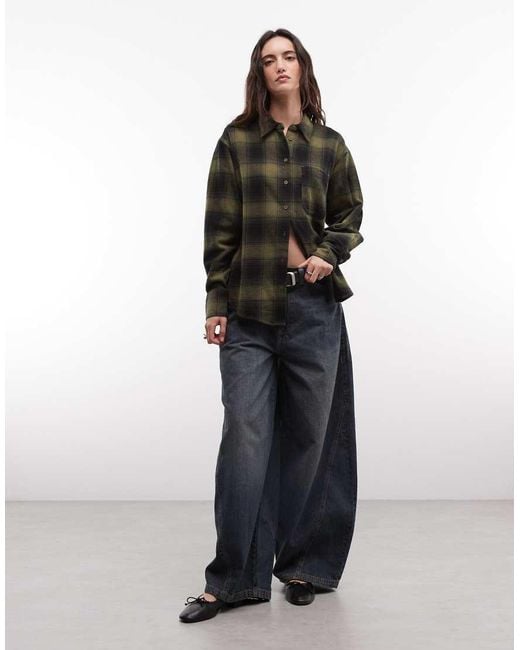 ASOS Black Oversized Brushed Shirt