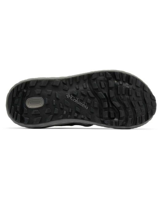 Columbia Black Konos Hiker 3-Strap Polyester Sandals for men