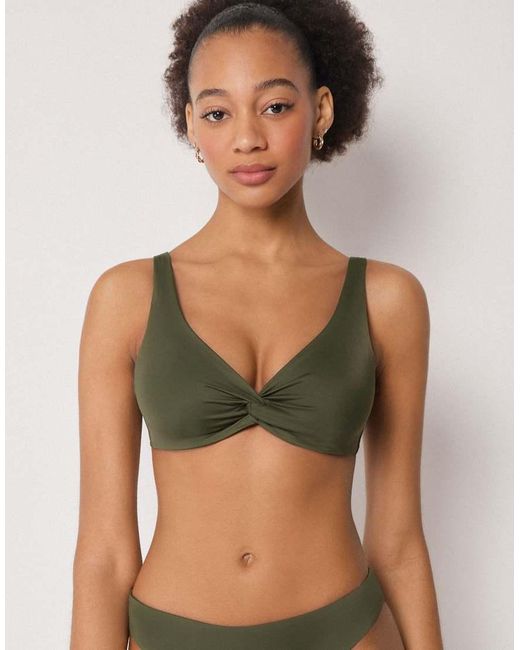 Calzedonia Green Fuller Bust Balconette Bikini Top Premium Sculpt