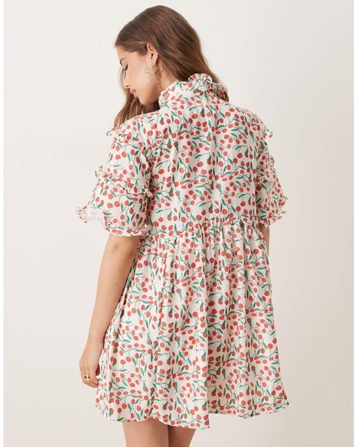 Sister Jane Natural Oversized Bow Mini Dress for men