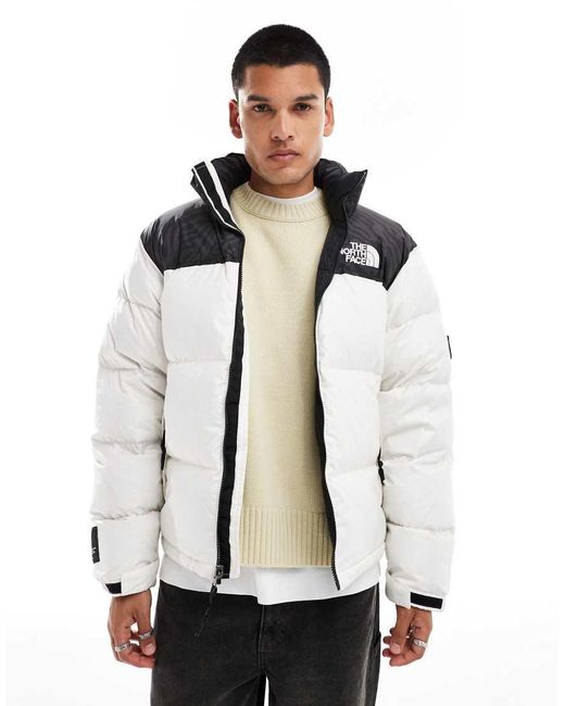 The North Face White Retro Nuptse Tiger Print Puffer Jacket for men