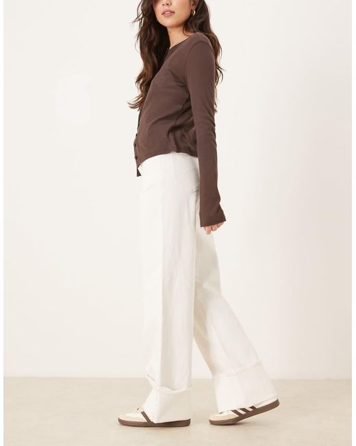 Lee Jeans Natural Stella High Rise Wide Leg Jeans
