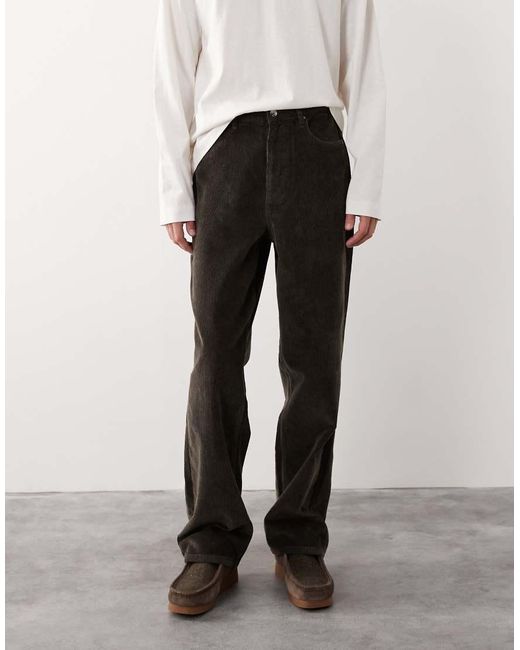 ASOS COLLECTIVE Brown Straight Fit Cord Co-ord Trouser for men