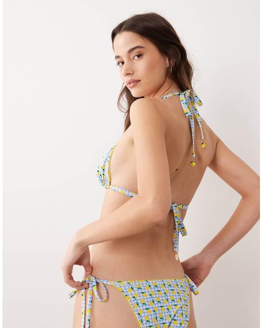 Peek & Beau Multicolor Triangle Bikini Top