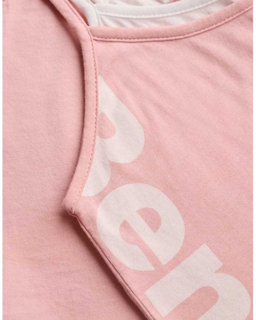 Bench x Superdry & Co Pink Fitted Cami Layer Vest