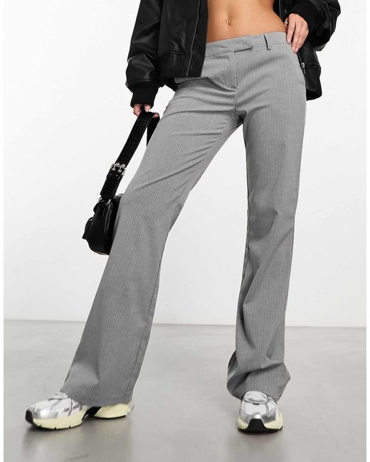 Collusion Gray Tailored Kick Flare Trouser