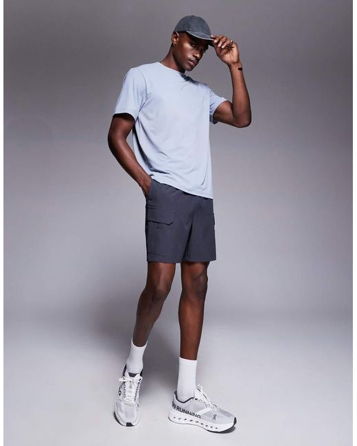 4505 Blue Icon Quick Dry Mesh Training T-shirt for men