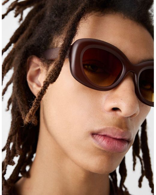 Bershka Black Collection Thick Frame Sunglasses for men