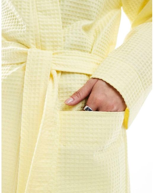Loungeable Yellow Waffle Robe