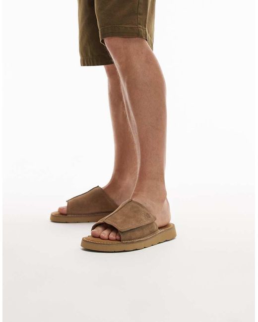 Clarks Natural Solsbury Slide for men