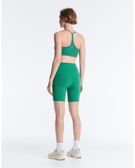 Oysho Green High-rise 20cm Piqué Short leggings