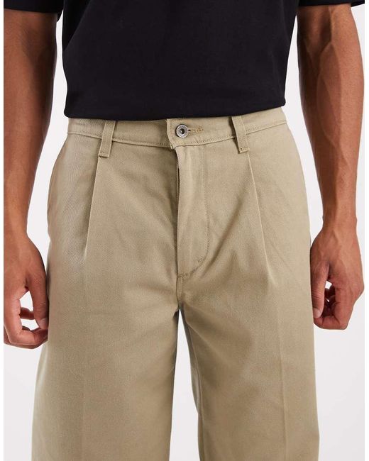 Levi's Black Workwear Loose Pleated Chinos for men