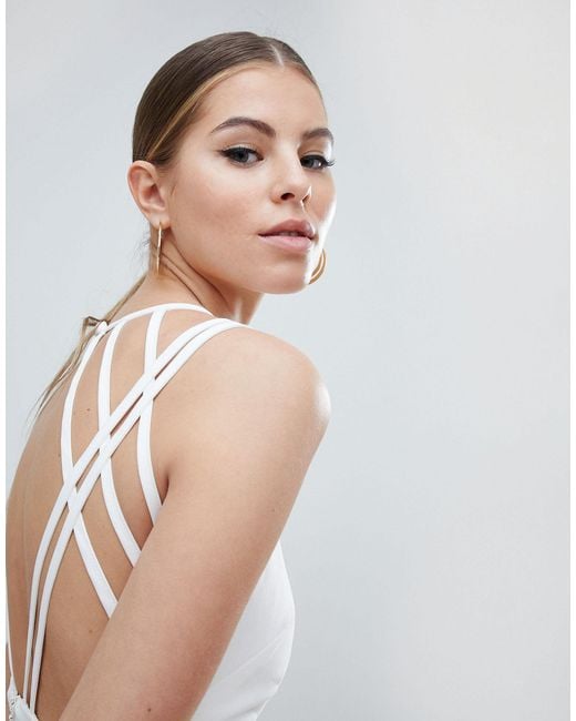 vesper strappy back midi dress