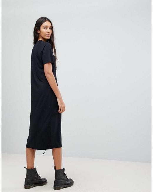 black midi t shirt