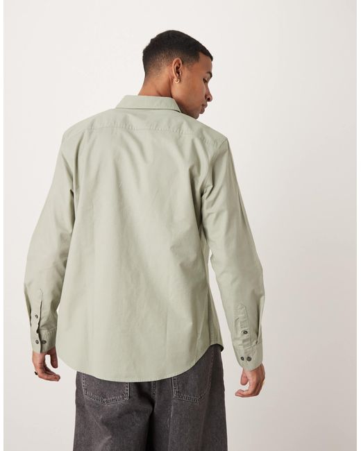 Calvin Klein Natural Long Sleeve Oxford Shirt for men