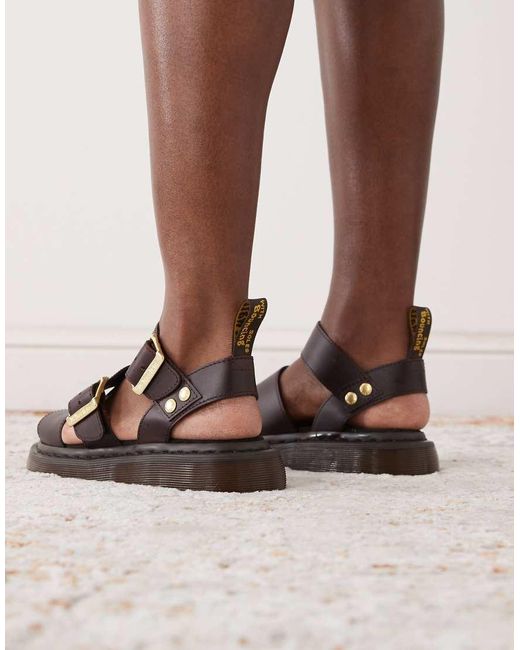 Dr. Martens Black Gryphon Sandal