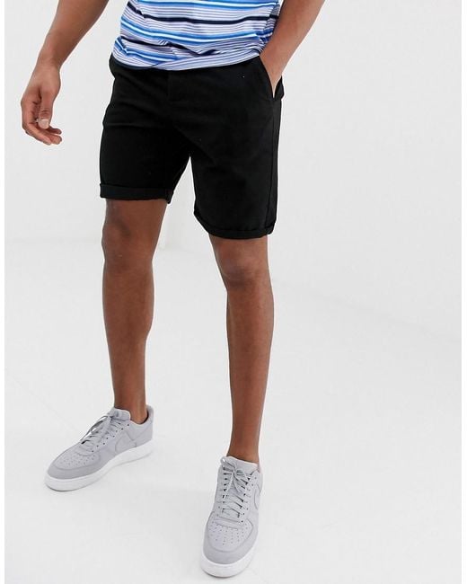 slim chino shorts mens