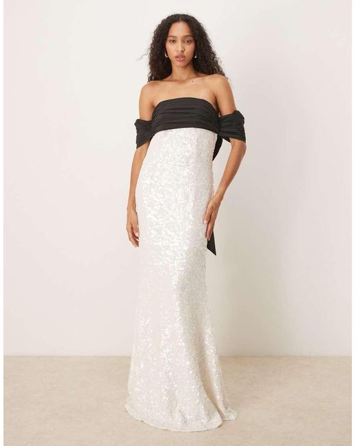True Decadence Natural Strapless Midi Dress