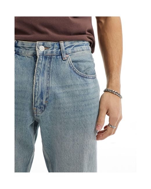 Pull&Bear Blue Standard Fit Jeans for men
