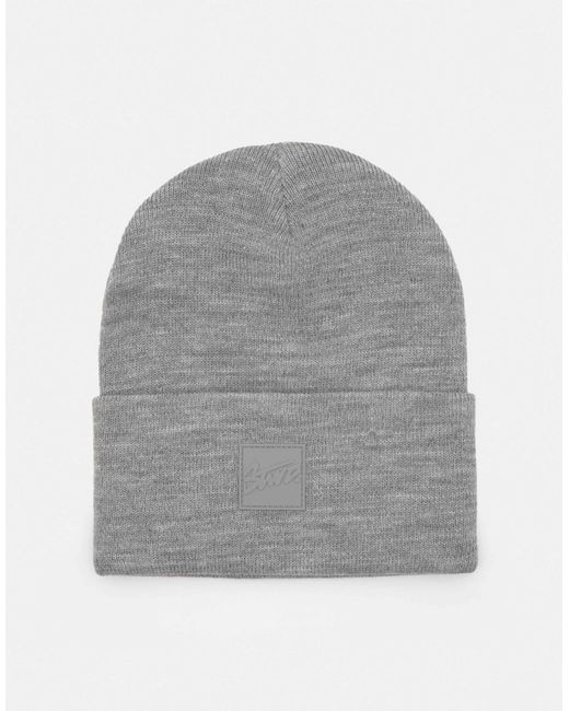 Pull&Bear – strickmütze in Gray für Herren