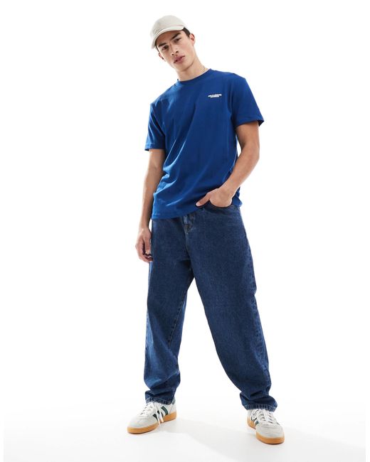 Hollister Blue Micro Logo Relaxed Cooling T-shirt