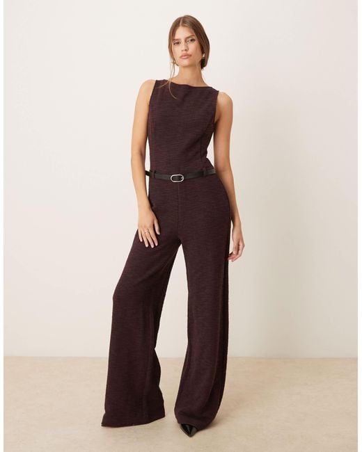 Mango Natural – ärmelloser jumpsuit aus baumwollmix