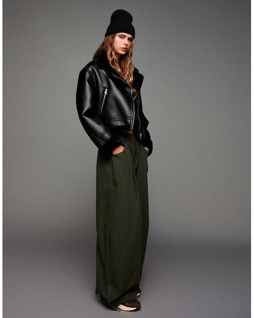 Bershka Black Double-faced Jacket