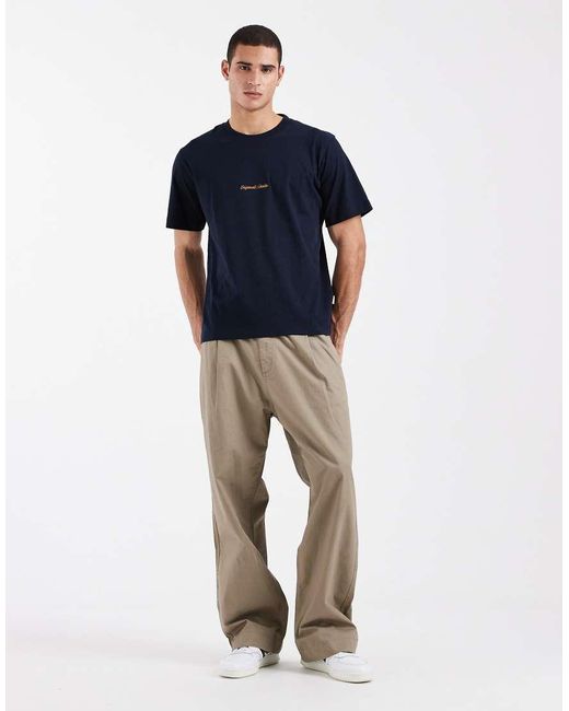 Jack & Jones Blue Originals Front Logo T-shirt for men