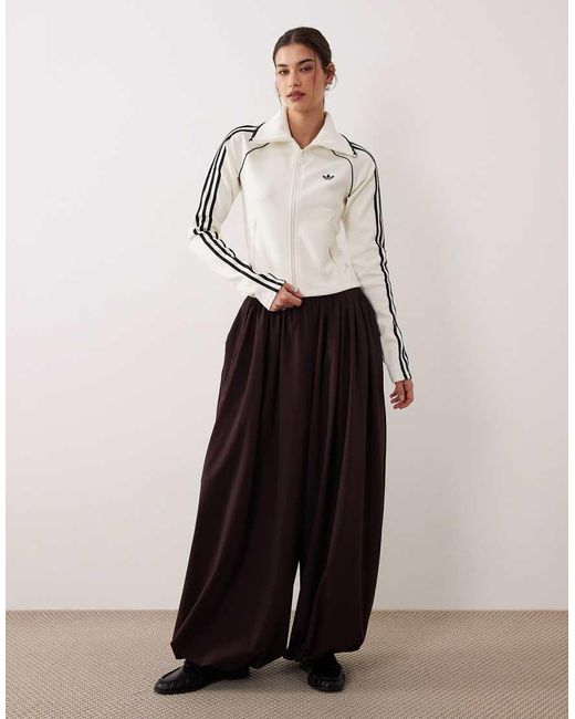 Adidas Originals Natural Slim Fitted Firebird Track Top