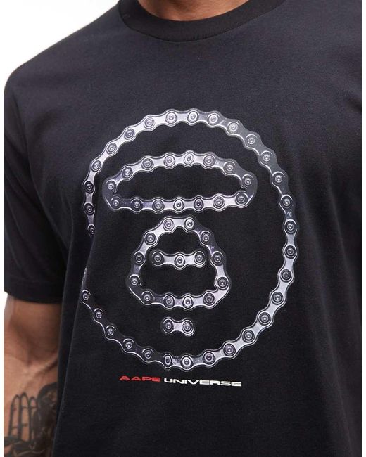 Aape By A Bathing Ape Blue Aape By A Bathing Ape T-shirt for men