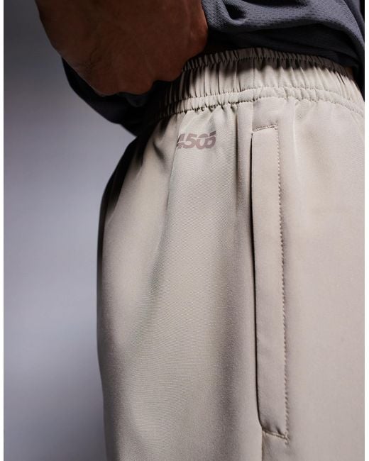 4505 Multicolor Icon 18cm Quick Dry Training Shorts With Zip Pockets for men