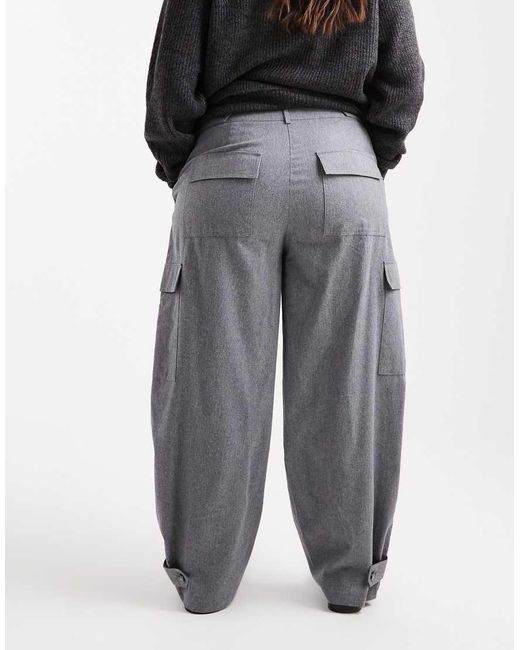 ASOS Black Asos Design Curve Utility Trousers With Pocket Detail