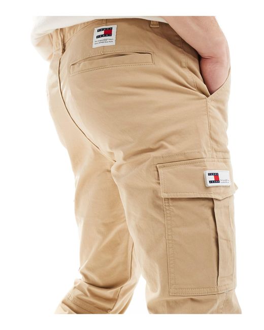 Tommy Hilfiger Natural Austin Cargo Trousers for men