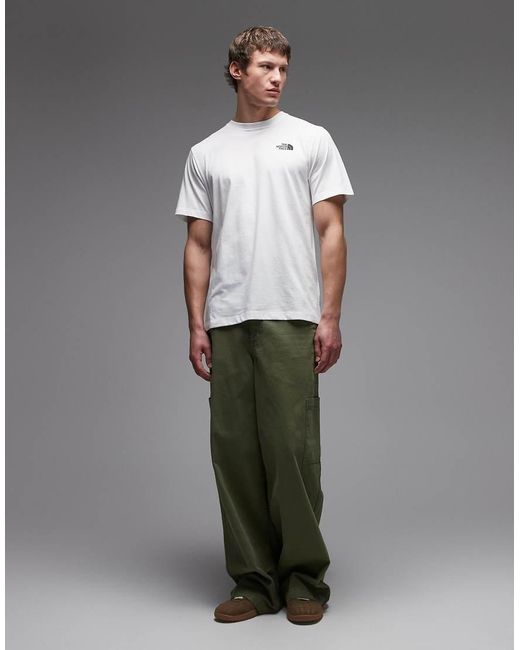 The North Face Gray Monte Backprint T-shirt for men