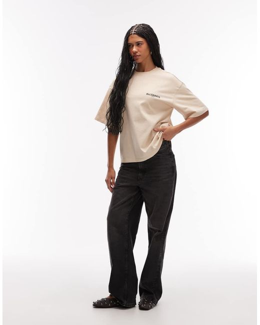 AllSaints Natural Halis Back Graphic Amelie Tee
