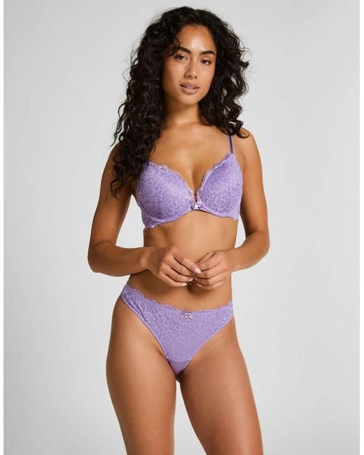Hunkemöller Purple Marine Padded Push-Up Underwired Bra